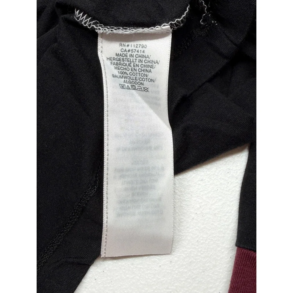 True Religion Shirt Mens 2XL Color Block Long‎ Sleeve Tee Red Heather Horseshoe